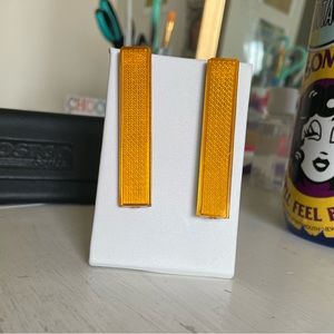 Vintage neon rectangle earrings